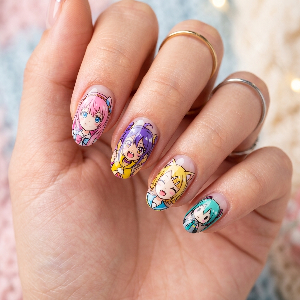 Anime nail art