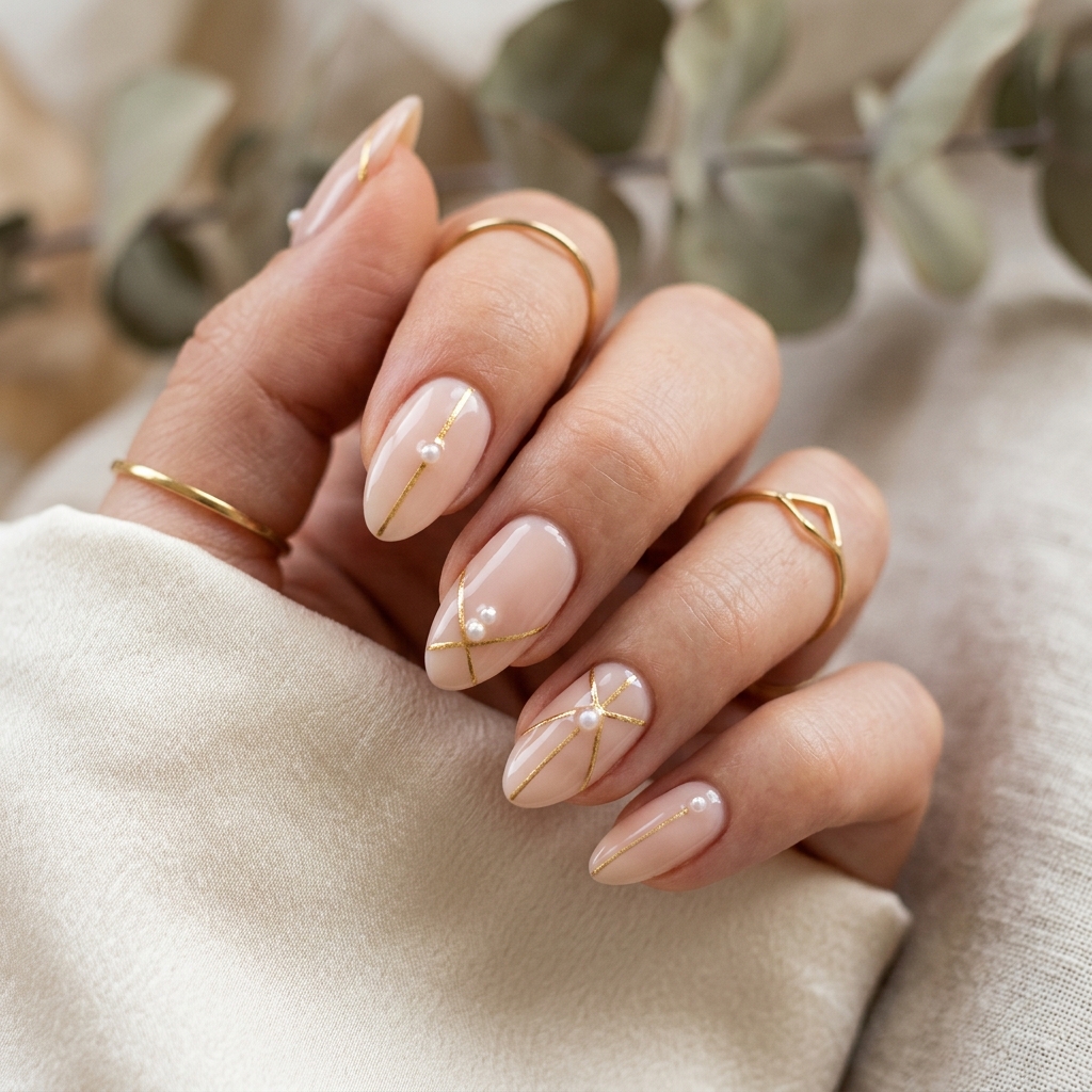 Minimalist nail art